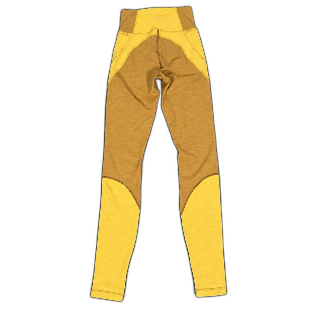 Lululemon Early Extension High Rise Tight 28 Leggings Gold Yellow Size 2 - Picture 3 of 6